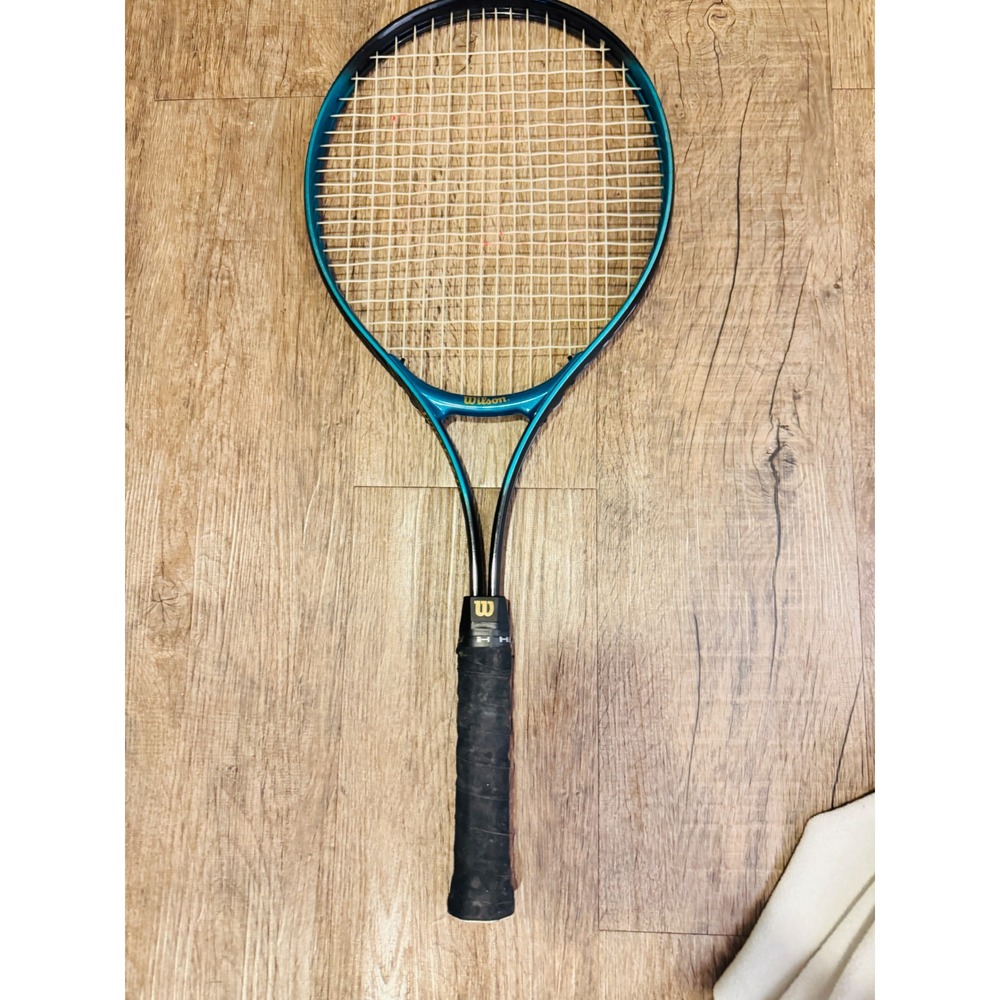 Wilson Prostar Tennis Racquet Teal Black 4 1/2 L4 Grip Pre-Strung Sport